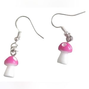 Handmade Mushroom Earrings